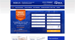 Desktop Screenshot of mirussurveyors.com